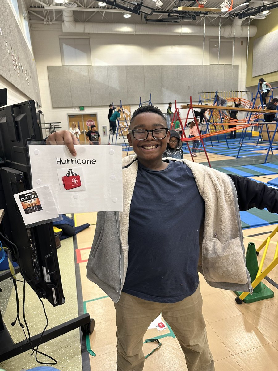 Katie Rodgers (@mrsrodgers707) on Twitter photo Last week of MEE at <a href="/TeamDundalkES/">TeamDundalkES</a>
5th grade students put together safety packs for Tornadoes, Hurricanes, and Blizzards! But first they had to find all the pieces throughout the different levels and pathways of our equipment! #wildweather #MEE <a href="/LGaphardt/">Lauren Gaphardt</a> <a href="/BCPSPhysEd/">BCPS PE</a> Last week of MEE at <a href="/TeamDundalkES/">TeamDundalkES</a>
5th grade students put together safety packs for Tornadoes, Hurricanes, and Blizzards! But first they had to find all the pieces throughout the different levels and pathways of our equipment! #wildweather #MEE <a href="/LGaphardt/">Lauren Gaphardt</a> <a href="/BCPSPhysEd/">BCPS PE</a>