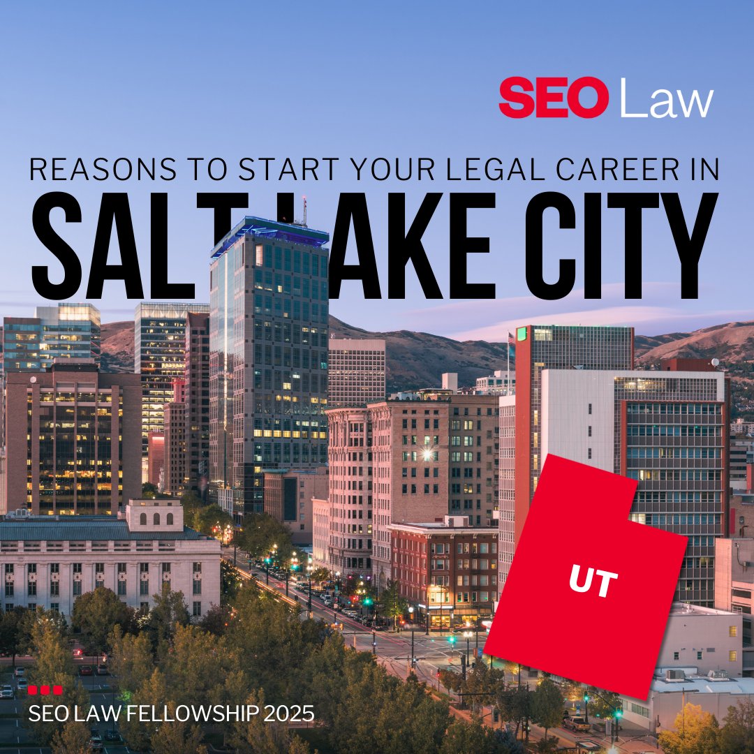 SEOLawProgram's tweet image. The #SEOLaw Fellowship Program places Fellows at top law firms in 16 cities across the country, and Salt Lake City is one of them! Apply today via the link in our bio!
#SEOCommunity #SEOLawFellowship #LawSchool #FutureLawyers #PreLaw #LawSchoolAdmissions #SaltLakeCity #Utah