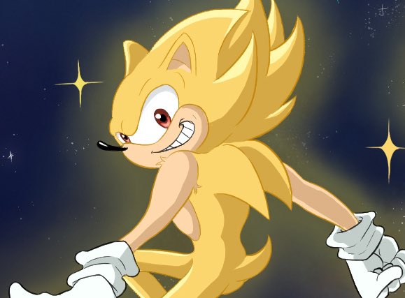 bossko296's tweet photo. You’re Too Slow☝️✨

Some super sonic &amp; shadow fanart to celebrate the new movie❤️💙

#SonicTheHedgehog #Sonic3 https://t.co/Cejgry34i4