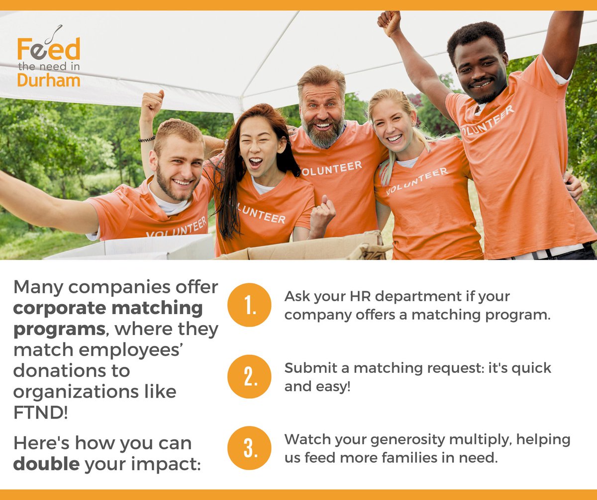 📣 Did you know that many companies offer corporate matching programs?

Double your impact: Ask your HR Department if your company offers a matching program, submit a matching request, and watch your generosity multiply!
