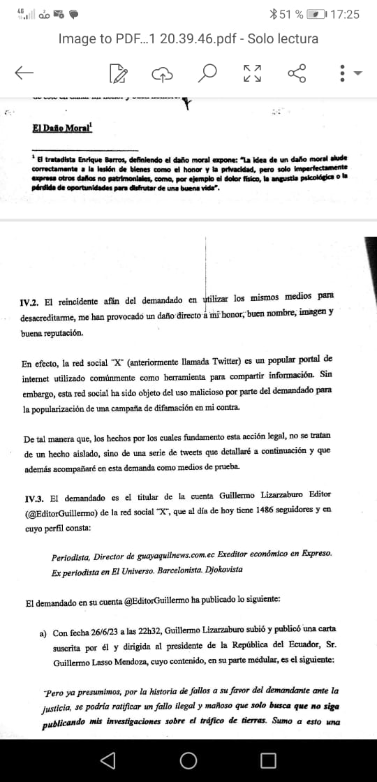 PeriodicoGN's tweet image. Pablo #Muentes y otra demanda contra Guillermo Lizarzaburo. 4 días antes de la detención de la mano derecha de @jaimenebotsaadi el periodista fue notificado de otra demanda, por "daño moral" y pedía $ 1 MILLÓN. Muentes sabía que era su único denunciante. Los políticos callaban.
