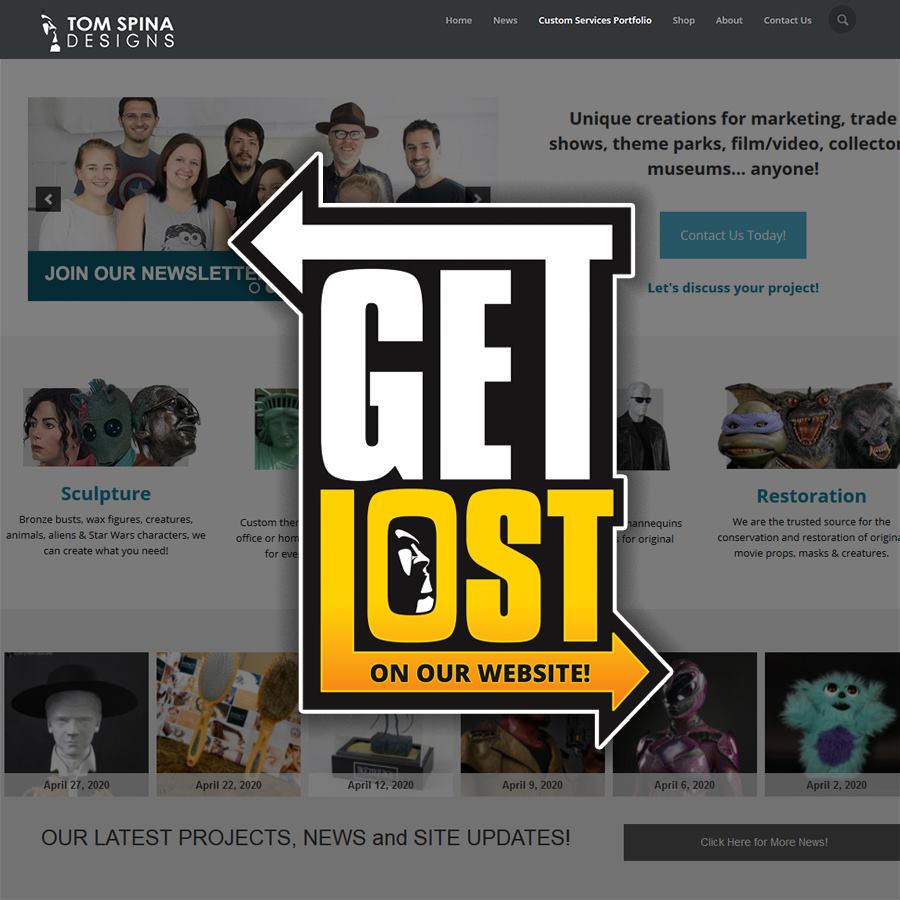 TomSpinaDesigns's tweet image. There's all kinds of prop, costume, and collectible gold to found when you dig deep into our site! We've got thousands of original images from your favorite movies &amp;amp; TV shows ranging the full spectrum of fandom. 🗿 bit.ly/TSDlost

#tomspinadesigns #movieprops #getlost