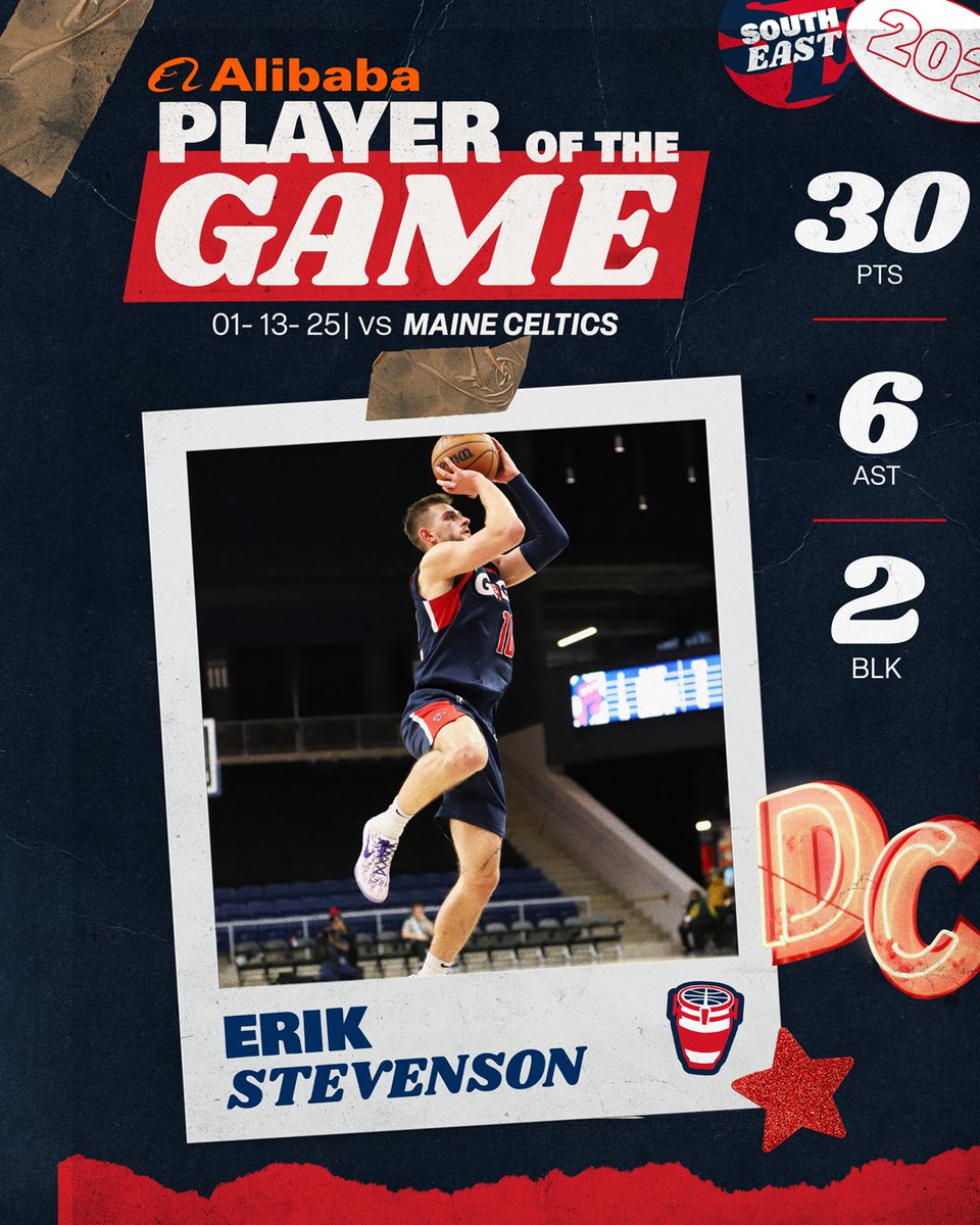 For the third straight game, Erik is our Player of the Game!

#BeatOfDC | Alibaba