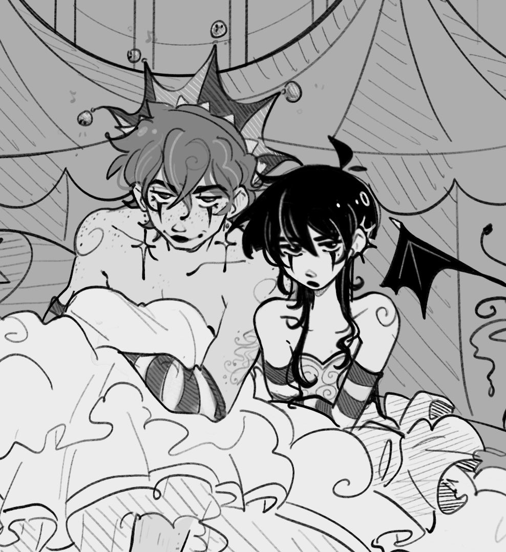 twirls hair. here’s a circus au wip
#chiscara