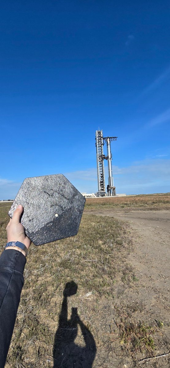 TeslaStarTruk's tweet image. Heat shield tile acquired!