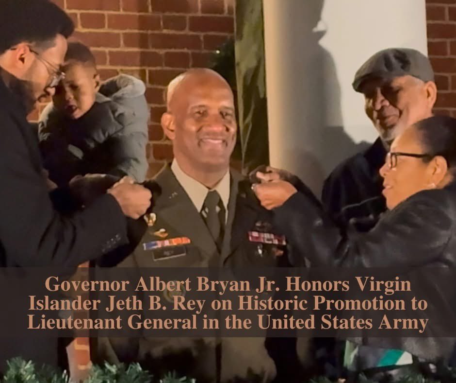 Congratulations to LTG Jeth B. Rey on his promotion to Lieutenant General in the U.S. Army, marking him as the second Virgin Islander to achieve this rank! With 42 years of service and 17 promotions, he inspires us all. #VirginIslandsPride #Leadership #USArmy