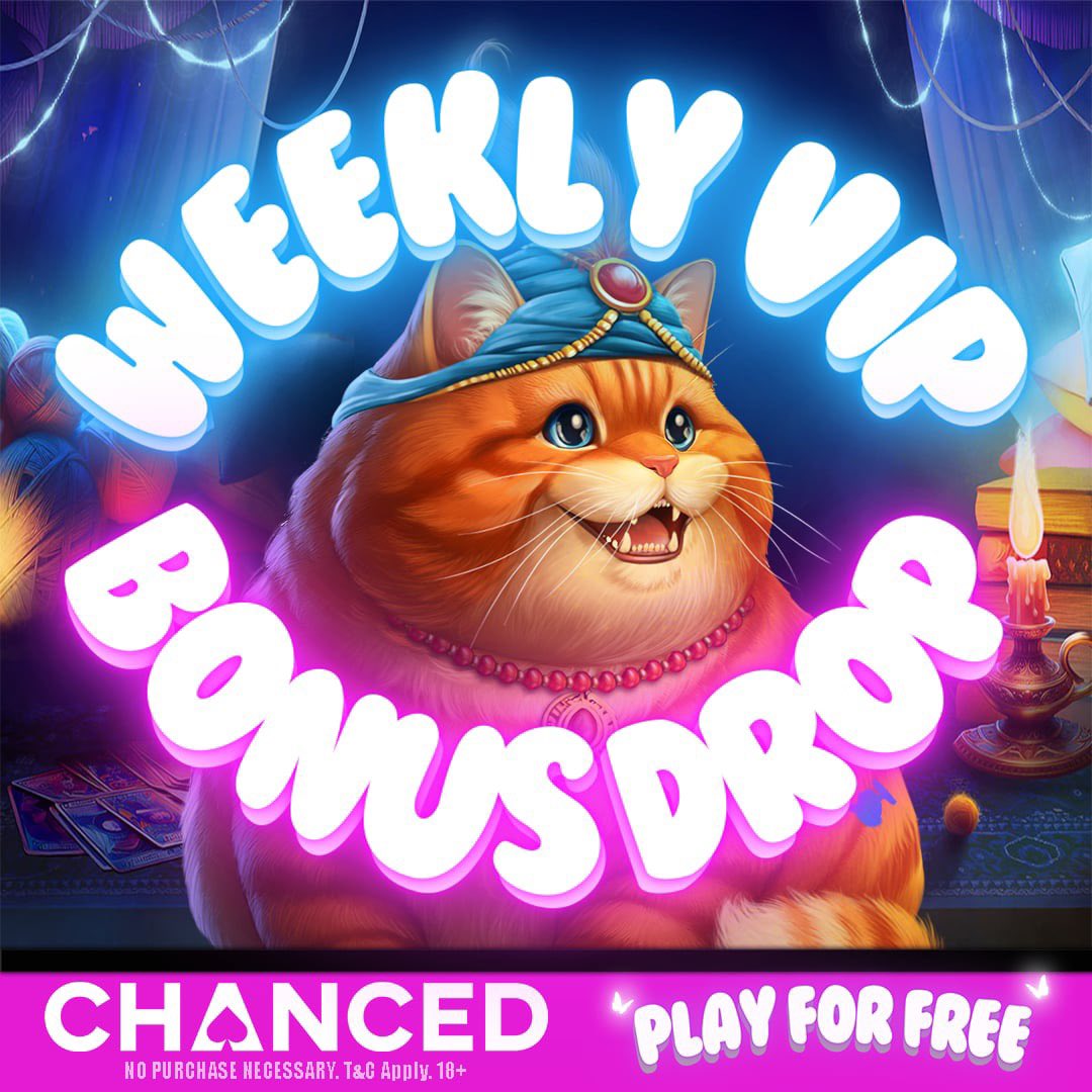 💰 Weekly VIP Bonus DROP 💰

💸 t.me/chancedvip

✅ Join our HIGH ROLLER TELEGRAM to get the link &amp; claim your WEEKLY BONUS if you are a Copper+ VIP player!

Good luck out there! 💯