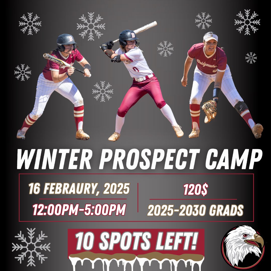 Just 10 more spots left in our winter prospect camp! Secure your spot while you can!!!

docs.google.com/forms/d/e/1FAI…
