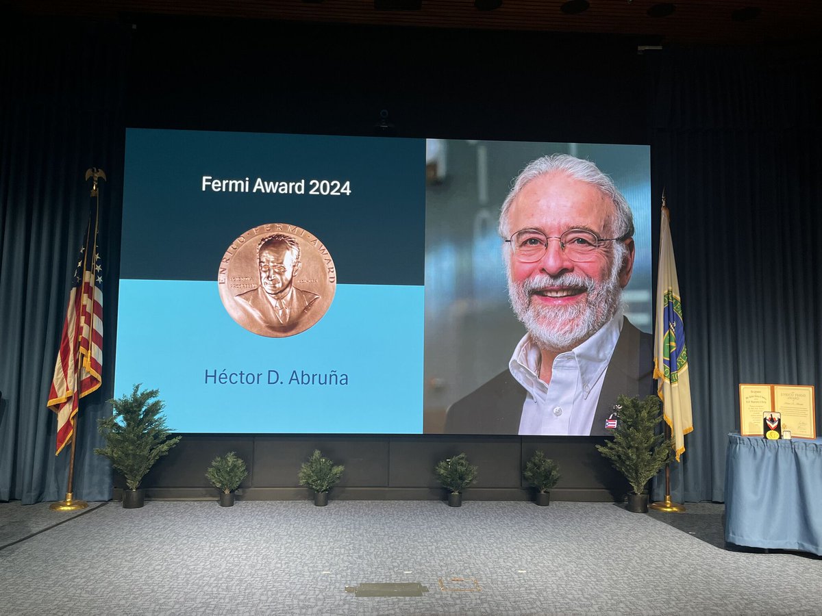 Puerto Rico not only produces world-class artists, such as Bad Bunny (<a href="/sanbenito/">Benito Antonio</a>), but also world-class scientists. Congratulations to the boricua scientist, Professor Héctor D. Abruña (Tito Abruña), from <a href="/Cornell/">Cornell University</a> University, for receiving the "Enrico Fermi Award" given by the