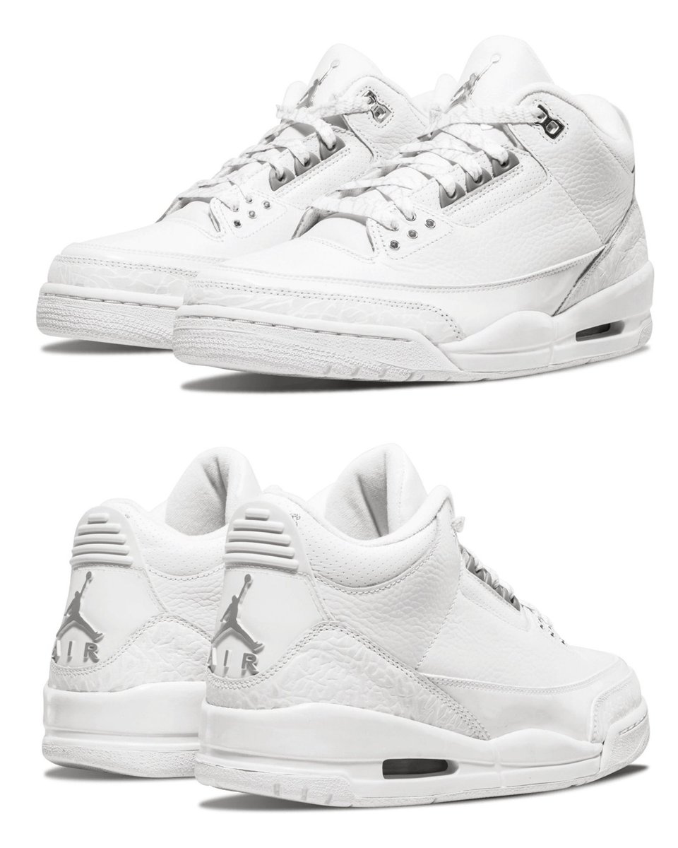 zSneakerHeadz's tweet photo. “Pure Money” Air Jordan 3 has been moved up to July 5th! 🌬️💸 https://t.co/pXo2S4hX5K