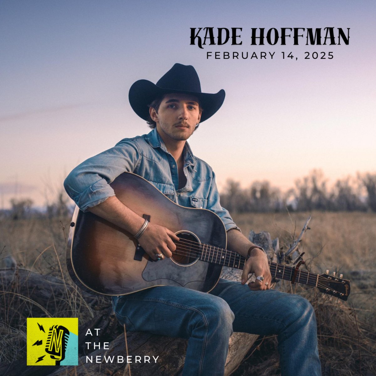 GFHeritageInn's tweet photo. Bring your #Valentine to #TheNewberry on February 14th for a night of live music by rising #country star #KadeHoffman. His songs are rich in both tradition and youthful adventure, tackling the bright and dark sides of rural life. Get tickets here: https://t.co/63tqnRlhMC https://t.co/HvB3awawx8