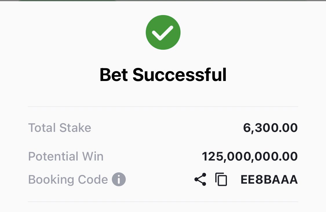 NBA_9ja's tweet photo. Congratulations ahead🔥🫂
Edit✍️ you fit chop 5M, eno bad… no be like me but we are bagging this 125M tomorrow.
#moe #SportyBet #biglouie #mrbayo #basketball #mrbanks #betcodes #sportycodes #basketballcodes #betwinnings #mayorofekiti #ekitipikin #betfuse https://t.co/y4IAgDAbou
