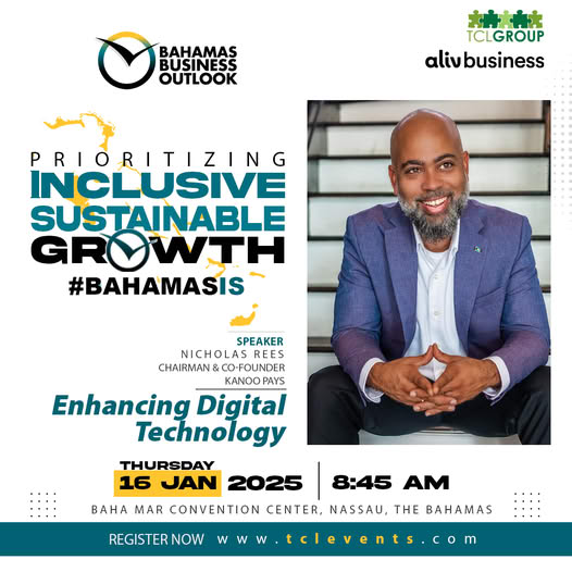 🌟 Exciting News! This Thursday (16th January), our Chairman Nick Rees will be attending the 34th Annual Bahamas Business Outlook. 

This year’s theme is all about inclusive, sustainable growth, and Nick is thrilled to present a talk on 'Enhancing Digital Technology'. 🌱