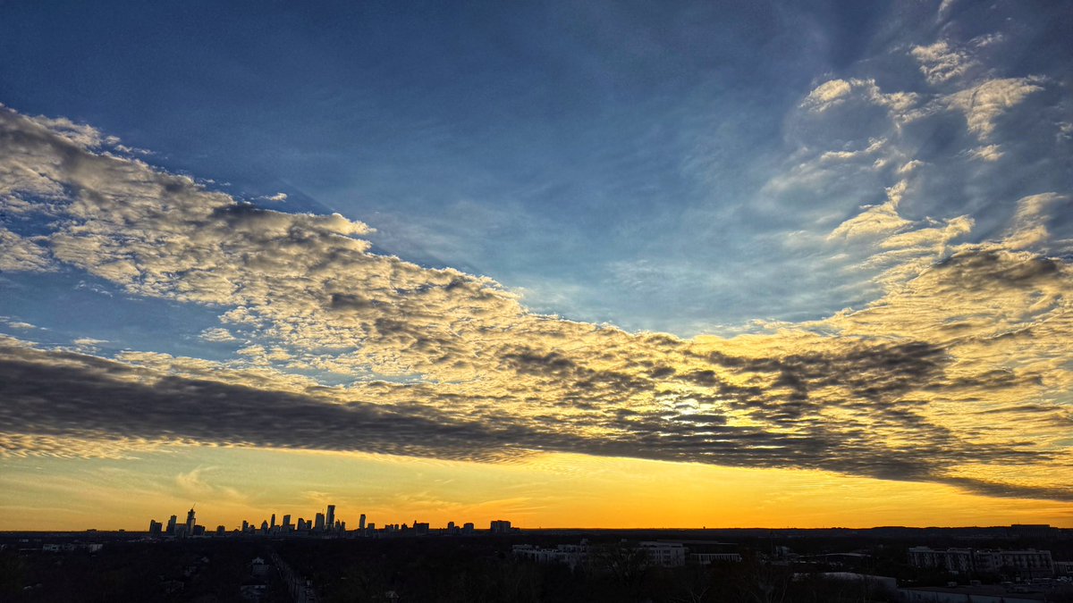 #ATX #Sunset over downtown tonight.