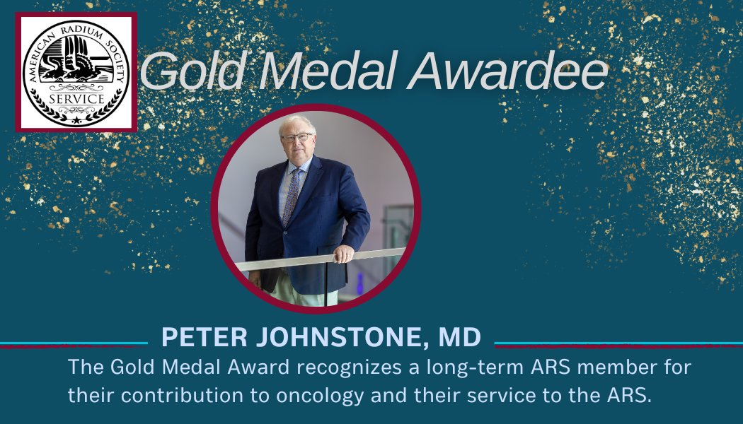 Moffitt Cancer Center (@moffittnews) on Twitter photo Congratulations to Moffitt's Peter Johnstone, MD, for being awarded the <a href="/RadiumSociety/">Amer. Radium Society</a> Gold Medal this year! 🏅 This honor recognizes his outstanding contributions to oncology and exceptional service to the American Radium Society. Congratulations to Dr. Johnstone on an exciting Congratulations to Moffitt's Peter Johnstone, MD, for being awarded the <a href="/RadiumSociety/">Amer. Radium Society</a> Gold Medal this year! 🏅 This honor recognizes his outstanding contributions to oncology and exceptional service to the American Radium Society. Congratulations to Dr. Johnstone on an exciting