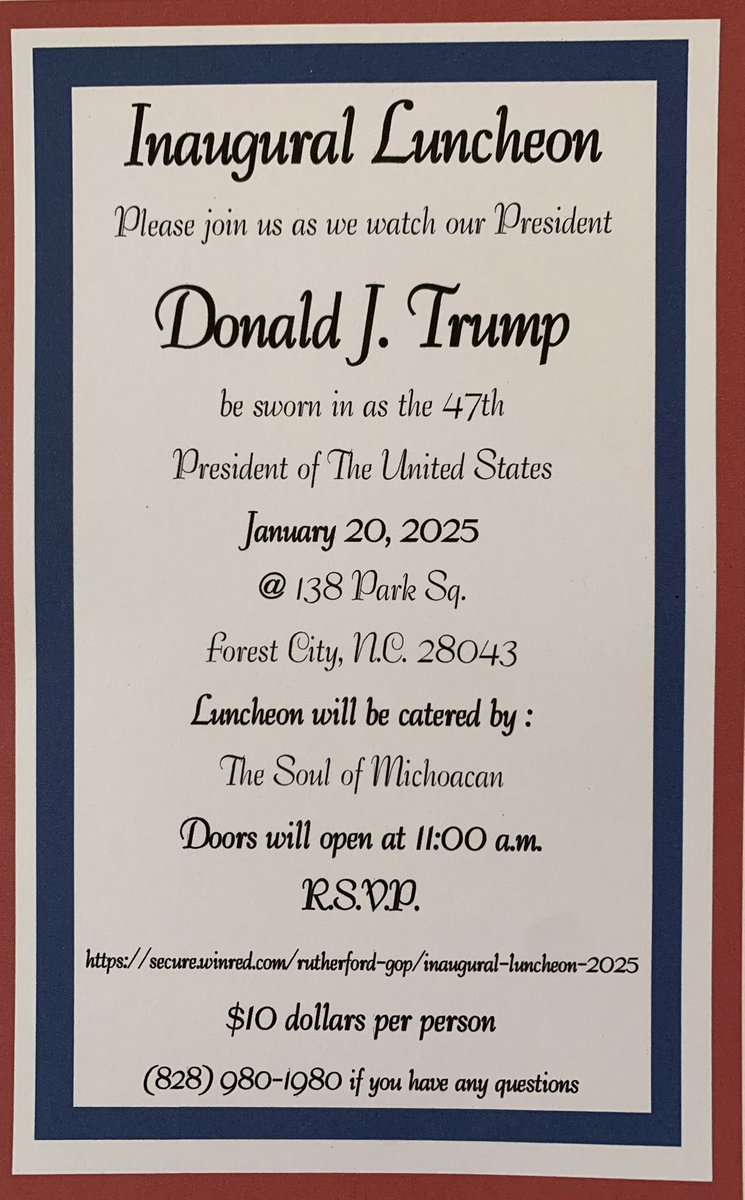 Rutherford County NC GOP tweet media