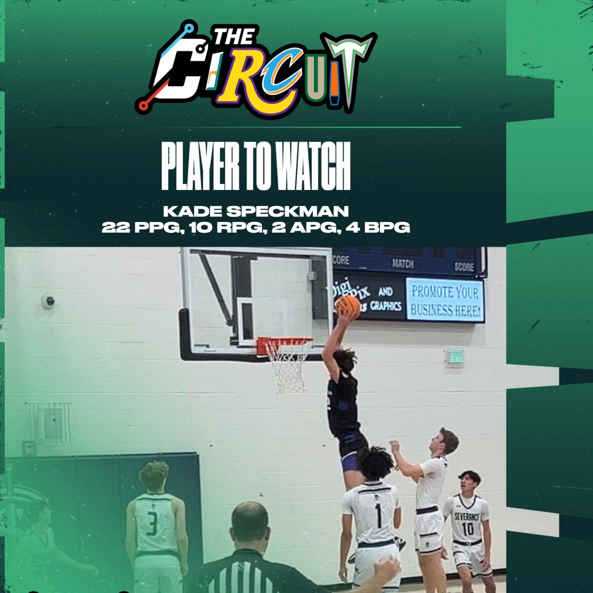 Alex Karamanos (@karamanosalex) on Twitter photo <a href="/TheCircuit/">The Circuit</a> Player to Watch
Kade Speckman - C/O 2026 6’9 F
Current Season Statistics: 22 PPG, 10 REB, 2 APG, 4 BPG
Kade Speckman, a 6'9" forward in the class of 2026, is a dynamic and athletic talent who has quickly established himself as a versatile force on both ends of the <a href="/TheCircuit/">The Circuit</a> Player to Watch
Kade Speckman - C/O 2026 6’9 F
Current Season Statistics: 22 PPG, 10 REB, 2 APG, 4 BPG
Kade Speckman, a 6'9" forward in the class of 2026, is a dynamic and athletic talent who has quickly established himself as a versatile force on both ends of the