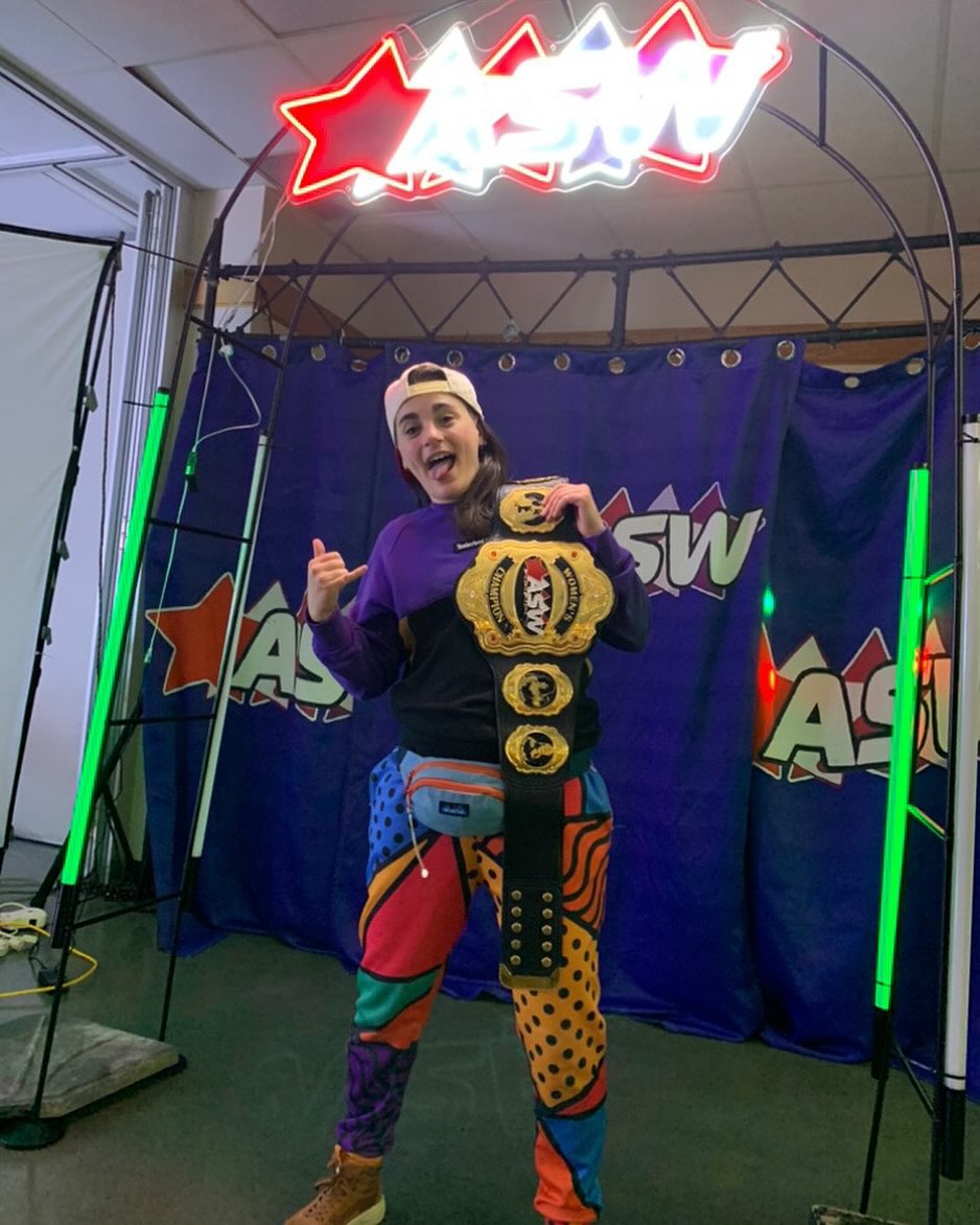 ASW CANADA (@aswcanada) on Twitter photo And NEW ASW Women's Champion!
The winner of the Vancouver Eight, going through @bigannexo, The Vixen Jade, and defeating <a href="/SagerZoe/">✨𝓘𝓷𝓽𝓪𝓷𝓰𝓲𝓫𝓵𝓮✨ Zoë Sager</a> in the finals, it's <a href="/MurphyMadsen/">Murphy Madsen</a>!
The reign of the 90's Child in ASW has begun! And NEW ASW Women's Champion!
The winner of the Vancouver Eight, going through @bigannexo, The Vixen Jade, and defeating <a href="/SagerZoe/">✨𝓘𝓷𝓽𝓪𝓷𝓰𝓲𝓫𝓵𝓮✨ Zoë Sager</a> in the finals, it's <a href="/MurphyMadsen/">Murphy Madsen</a>!
The reign of the 90's Child in ASW has begun!