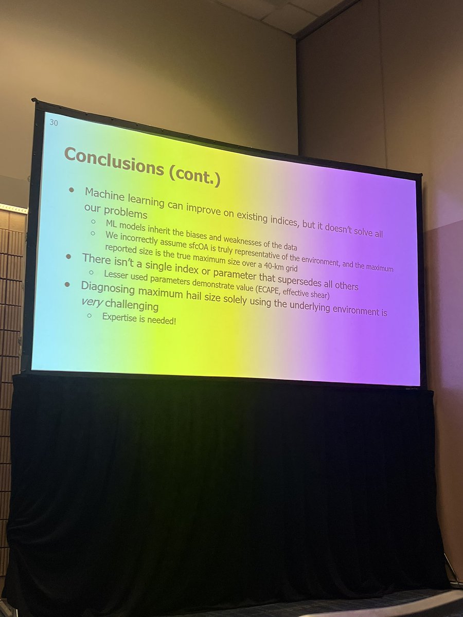 AMS_WAF's tweet photo. Jacob Widanski - Revisiting Environment-Based Hail Size Classification: A Direct Comparison of Composite Indices and Environmental Parameters from SPC Mesoanalysis #AMSWAF #AMSNWP
“There is not a single parameter that performs substantially better than the rest.” https://t.co/YQrDOLvad0