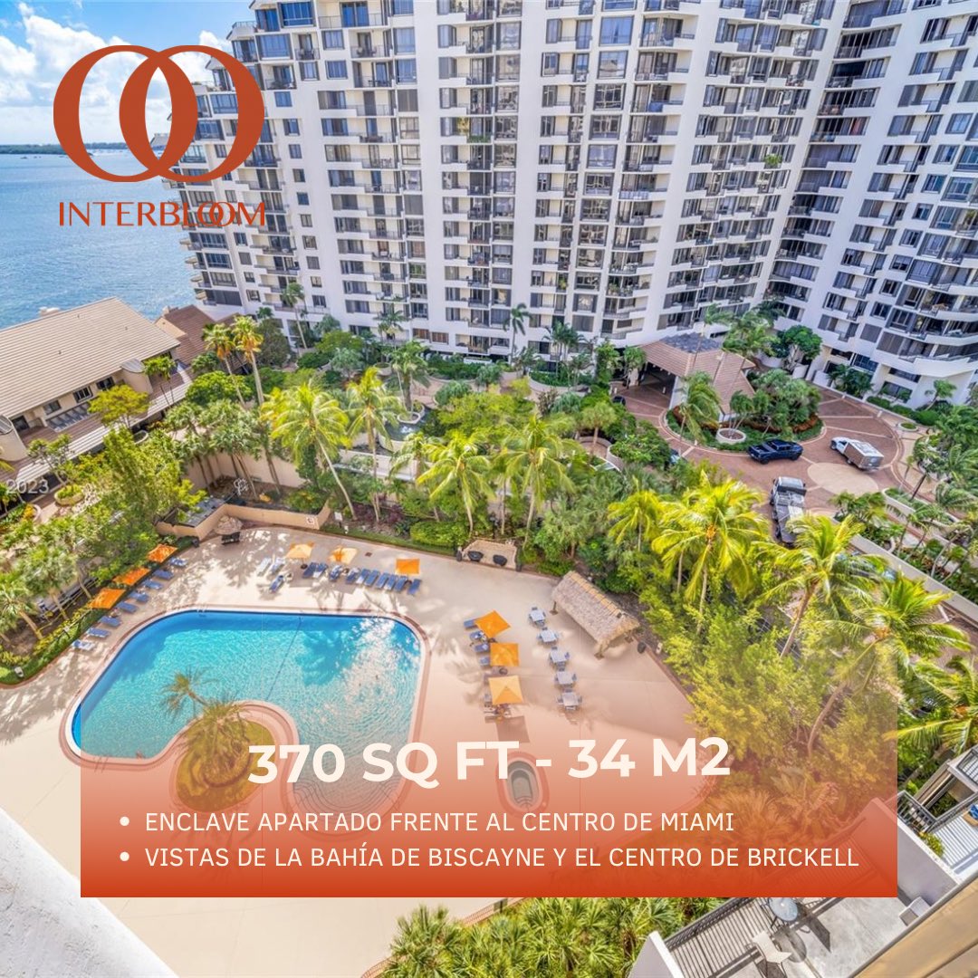 interbloomgroup's tweet image. Studio | 1 bath | 370 Sq Ft

. 1 balcony with a bay view  
. 1 assigned parking space  
. Building with amenities  
. Only $580 monthly HOA fees  

+1 (754) 302-0055 - Info@interbloomgroup.com

#condoforsale #miamirealestate #BrickellKey #MiamiLiving #RealEstateInvestment