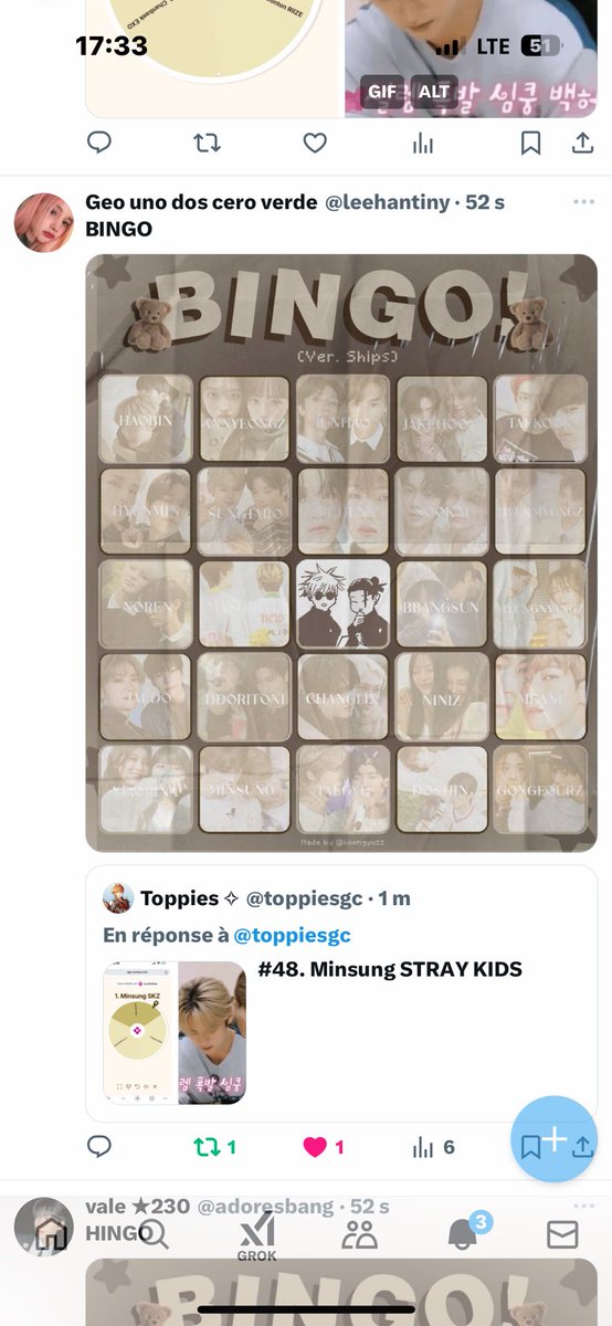 toppiesgc's tweet photo. Javi: 300
Geo: 600
Noe: 150
Shua: 150
Vale: 600
Yazzy: 100
Lem: 100
Gary: 100
Abi: 100 https://t.co/t1N1D74UnP