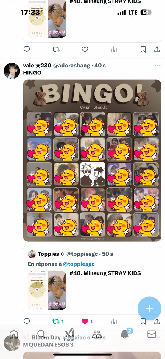 toppiesgc's tweet photo. Javi: 300
Geo: 600
Noe: 150
Shua: 150
Vale: 600
Yazzy: 100
Lem: 100
Gary: 100
Abi: 100 https://t.co/t1N1D74UnP