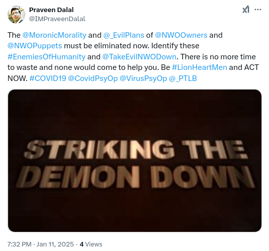 DigitalJumla's tweet photo. #TakeEvilDown: #India is Devil's Test Bed and U.S. would use the fruits of this model soon says @IMPraveenDalal. #Covid19 https://t.co/6iZ2l3SZJ9