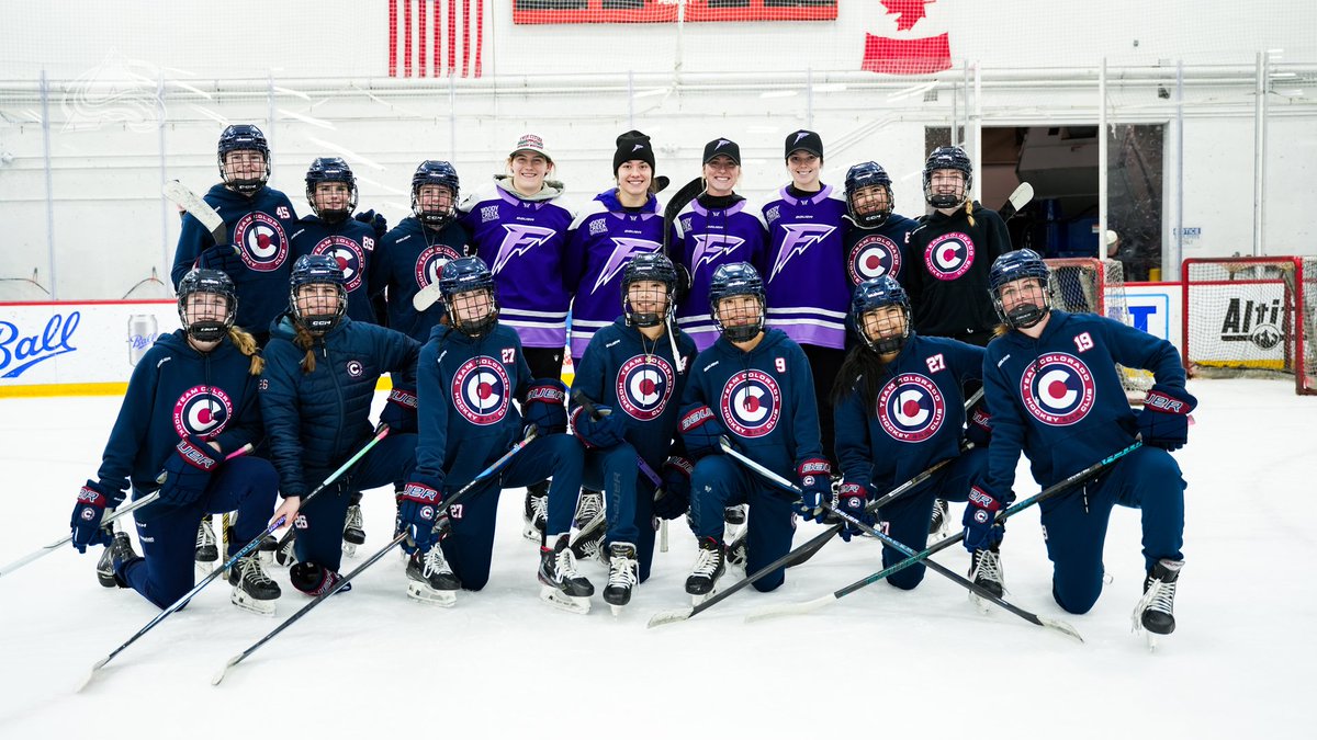 AvsYouthHockey's tweet photo. Girls just want to have fun (and play hockey)!

We had over 35 participants at our girls-only Try Hockey For Free program on Saturday with PWHL players from the Minnesota Frost. https://t.co/xoNtMGwtP7
