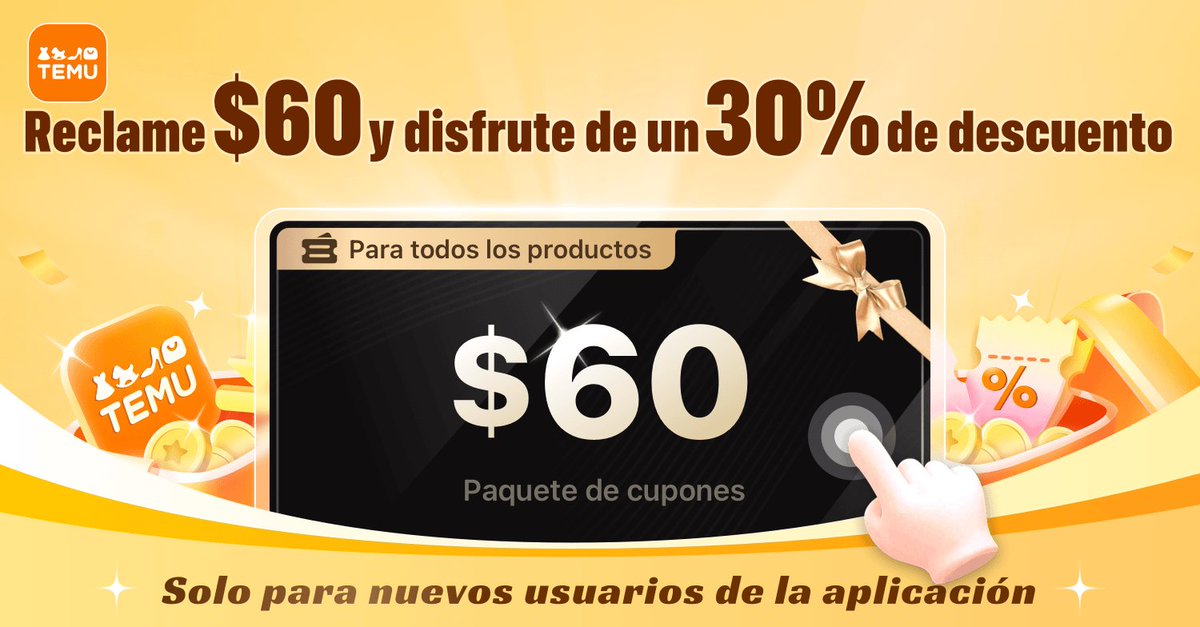 vidabebe's tweet photo. ¡Obtén un kit de cupones de $60 haciendo clic aquí https://t.co/7CXCrQA26G Obtén directamente 💰$60 en la aplicación Temu aquí: https://t.co/iWJZ9lCBEU
¡Otra sorpresa para ti! ¡Haz clic en https://t.co/0CI0seWVZu para ganar dinero conmigo juntos🤝! https://t.co/mXymQnh10u