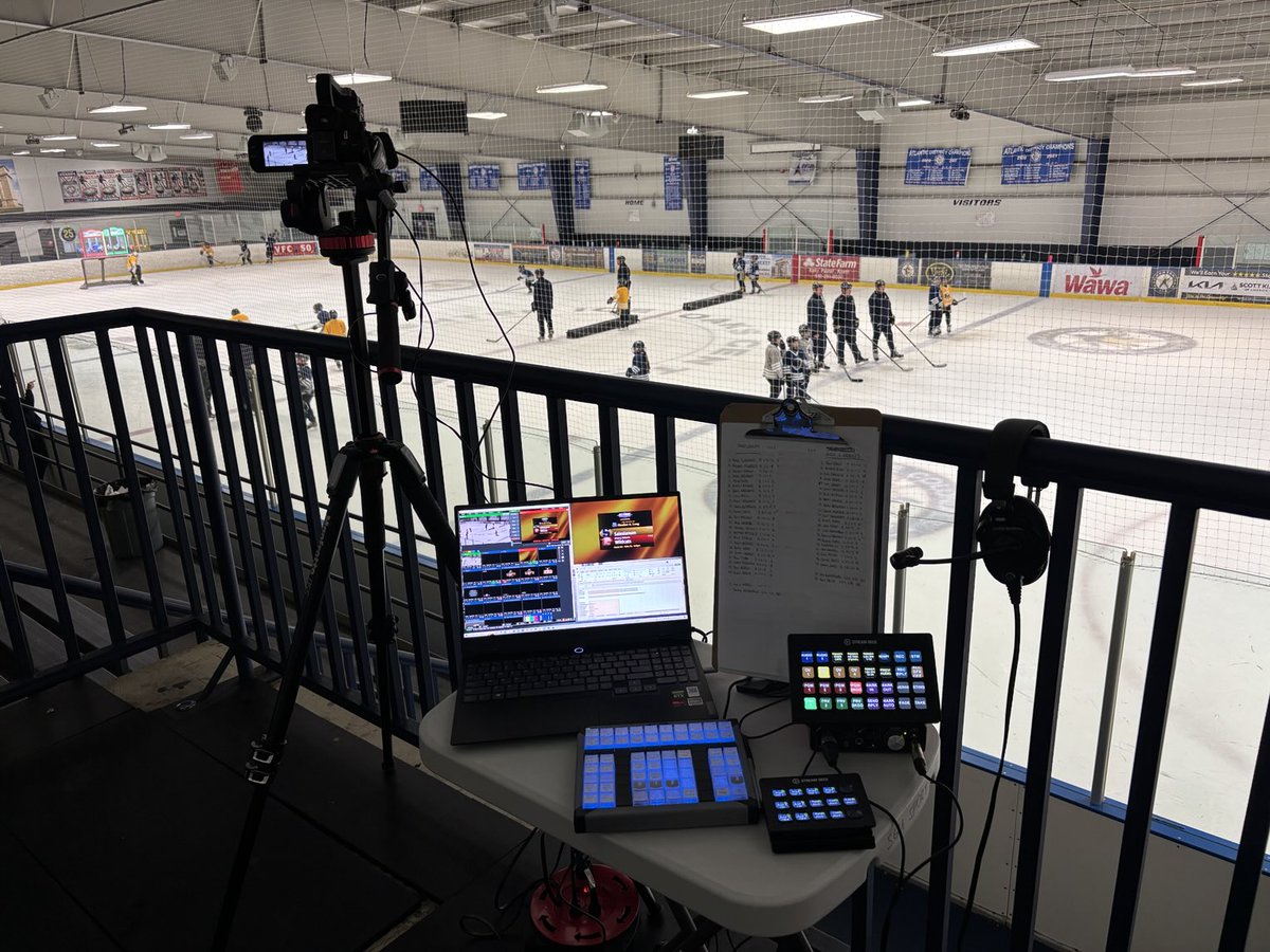 Hi hello good evening how are you what’s new how’s life etc.

<a href="/412comms/">412 Communications LLC</a> Studio 2 is ready to roll for ⁦<a href="/SalsIceHockey/">Salesianum Ice Hockey</a>⁩ action tonight on the ⁦<a href="/DEHockeyNetwork/">Delaware Hockey Network</a>⁩!