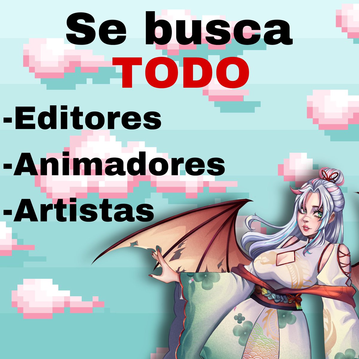 DragonFruitUwU's tweet photo. Atención!
Si te dedicas a alguna de estas áreas dejame tu portafolio y me estaré comunicando uwu

#vtubers #VtuberES #art https://t.co/vSsvqChokc