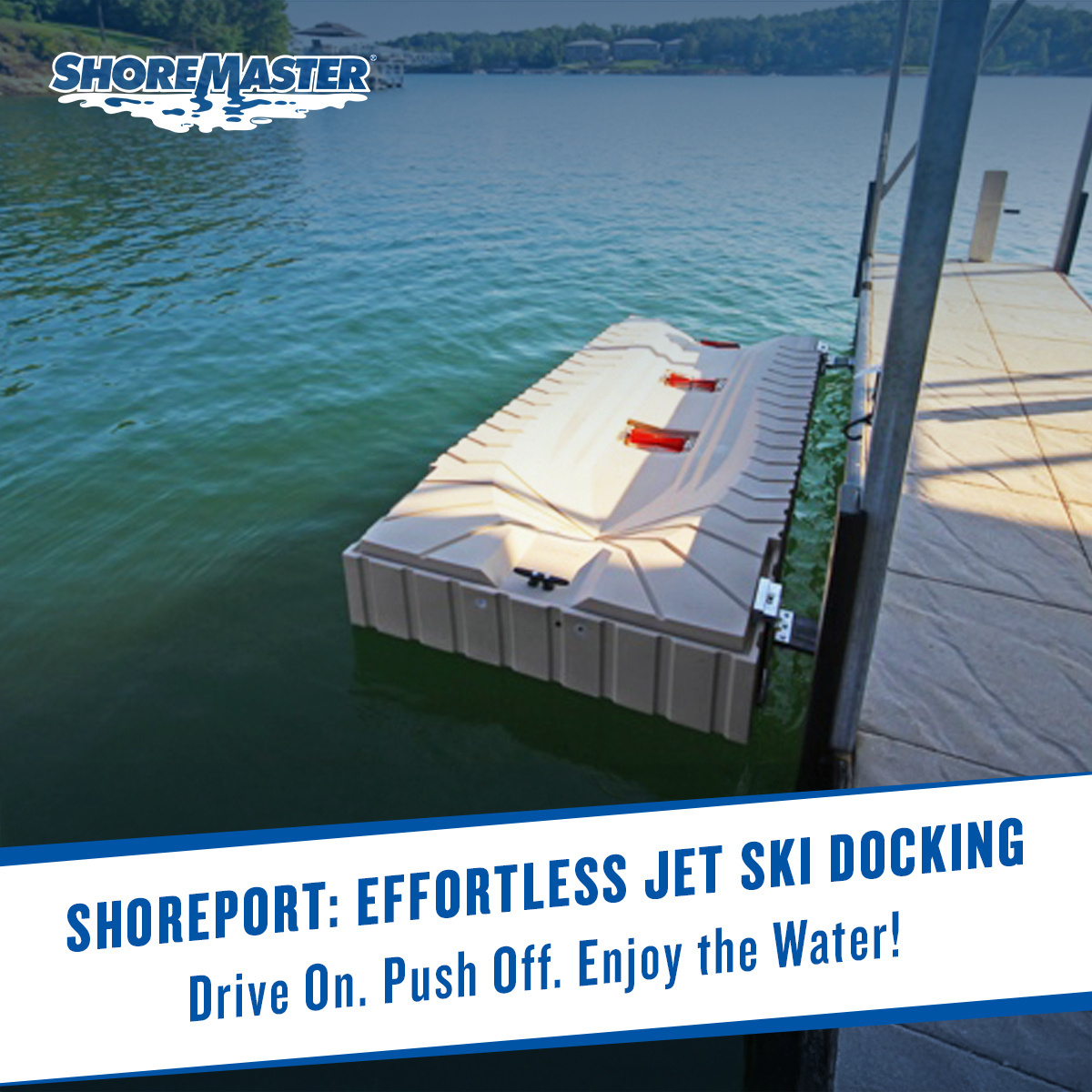 ShoreMaster's tweet image. 🚤  Make the most of your time on the water with ShorePort!

Effortless drive-on, push-off functionality, and a maintenance-free design make jet ski docking a breeze. 🌊 

🖇️ bit.ly/4akrEAK 

#ShoreMaster #JetSkiDock