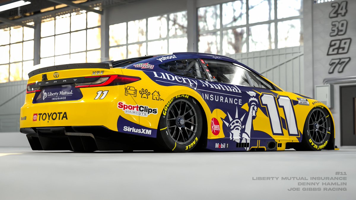 Capn_Designs's tweet photo. Liberty Biberty

@dennyhamlin 
@LibertyMutual 
@JoeGibbsRacing 

#NASCAR https://t.co/liMyxt9VL2