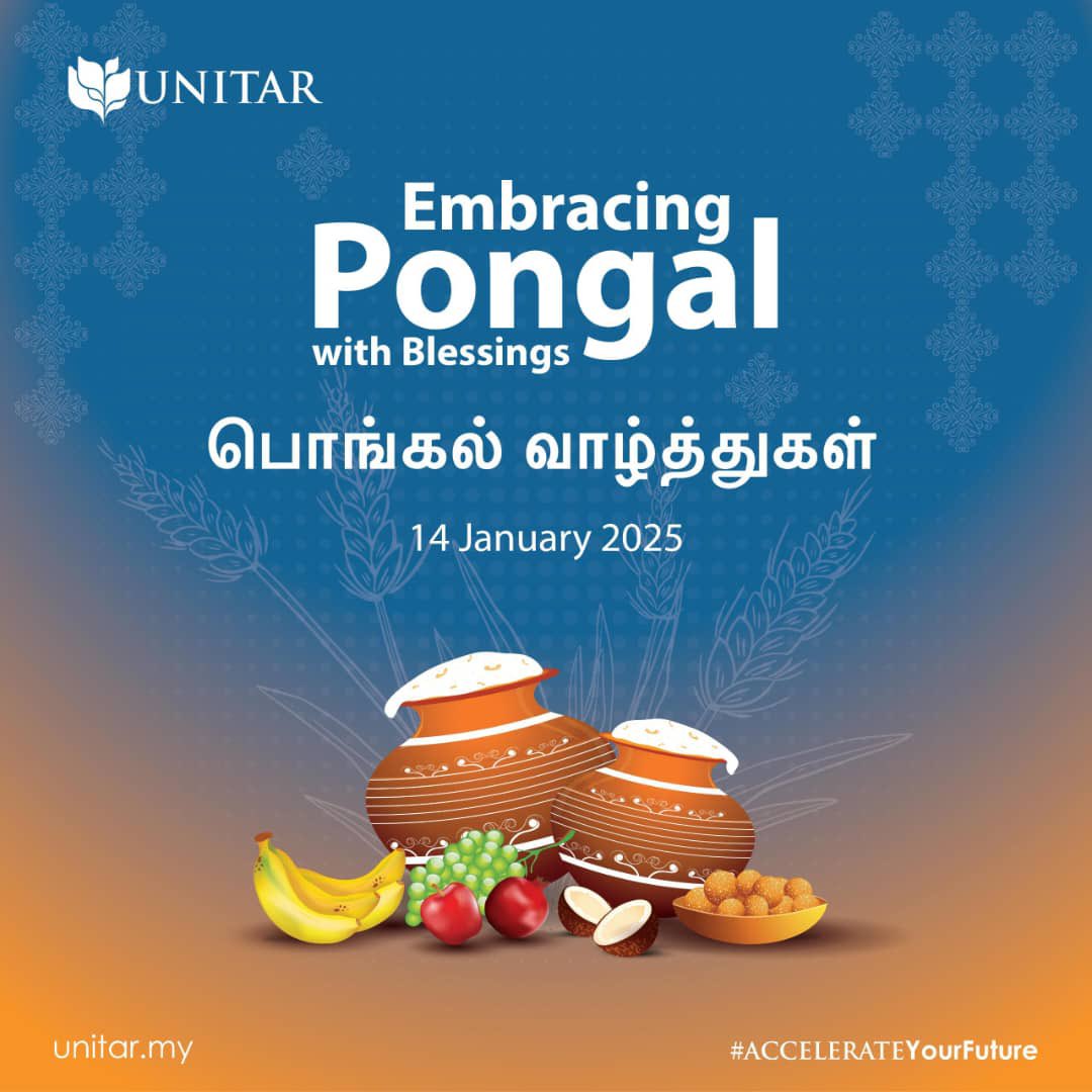 பொங்கல் வாழ்த்துகள்

Pongal is more than a harvest celebration - it's a time to come together, show gratitude for our blessings and embrace hope for the future.

Wishing happiness and success to everyone celebrating. Have a blessed Pongal!

#UNITAR #AccelerateYourFuture #Pongal