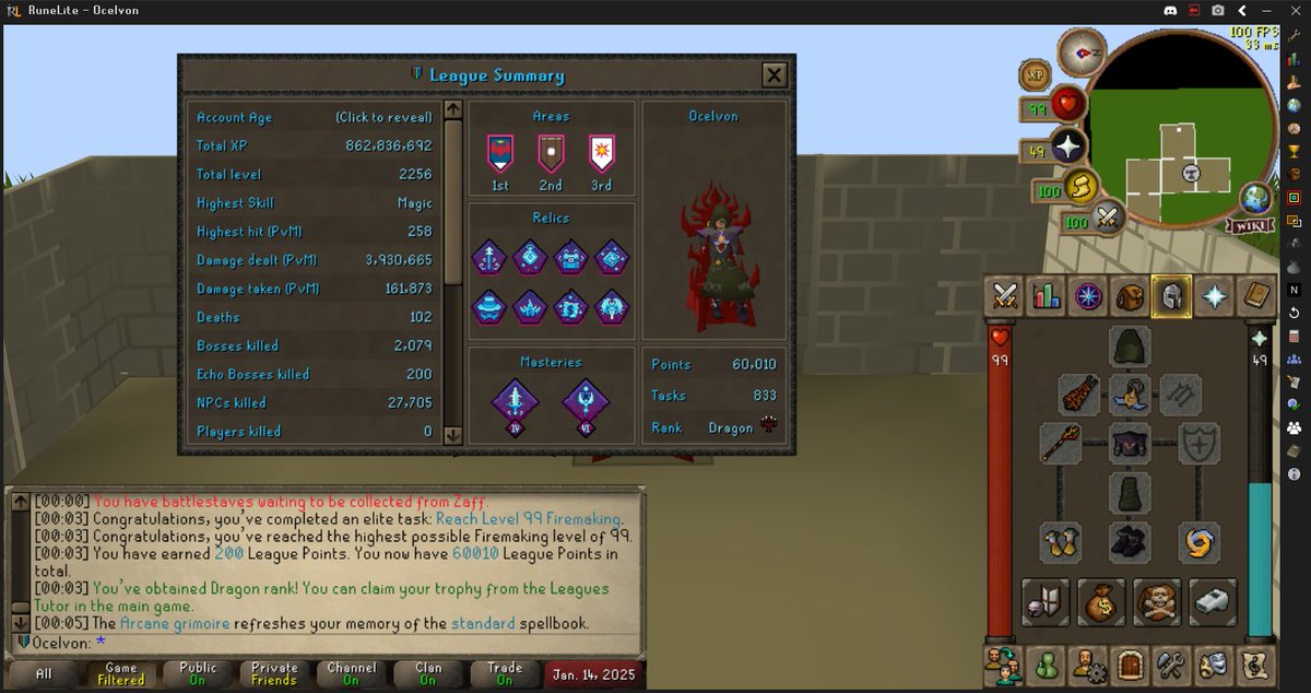 Definately had more fun during trailblazer reloaded than this league. I can't say i didn't have fun though. Dragon obtained and looking foward for the next league!