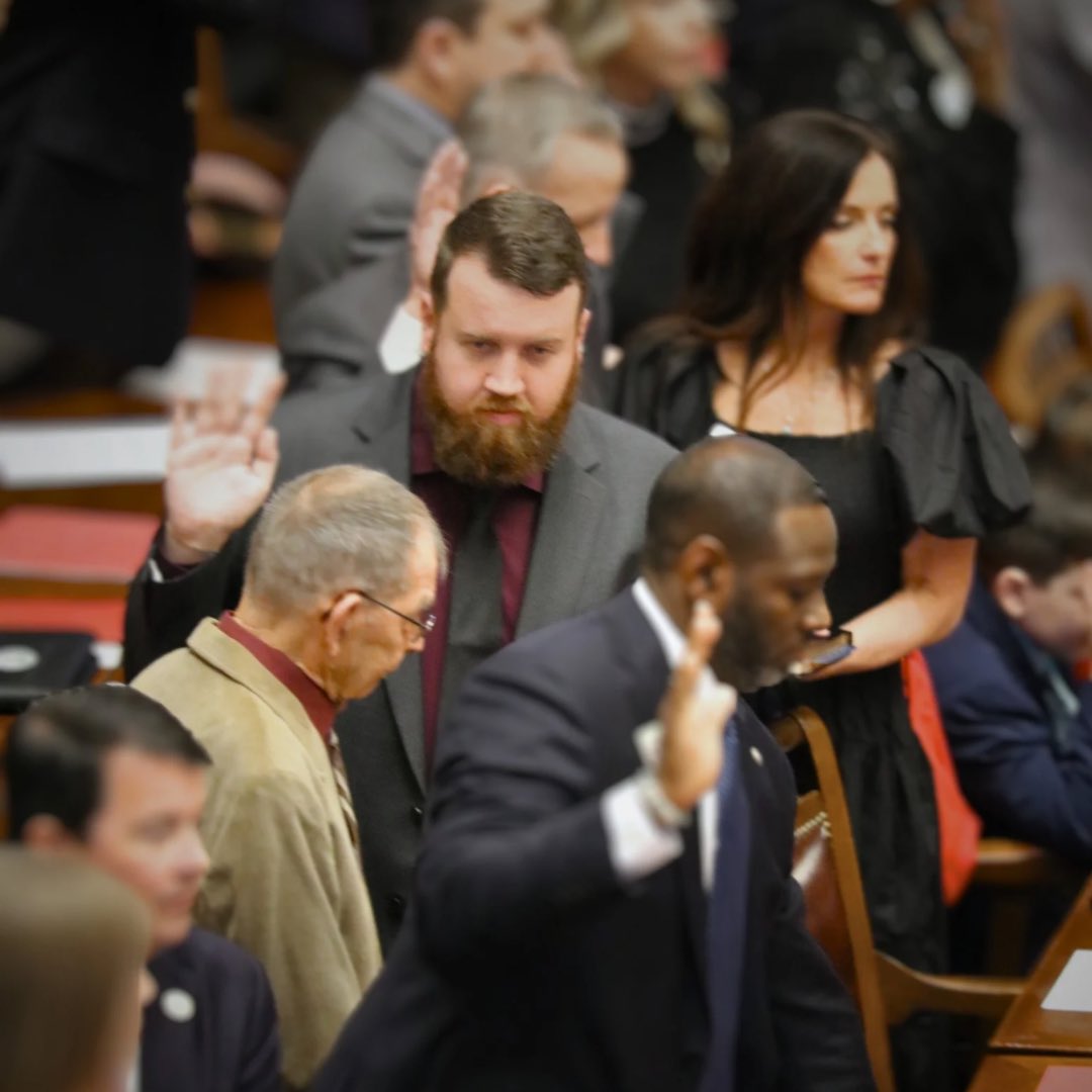 RepJordanRidley's tweet photo. Today I took the oath of office for my 2nd term as State Rep for GA HD 22. This moment was a powerful reminder of the trust placed in me and I’m deeply grateful. I promised to remain a real representative with real solutions, and that promise remains steadfast. Let’s get to work! https://t.co/3Ubzrqj4i8