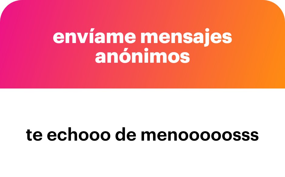 Como dije antes mi MD está abierto siempre!! ^^