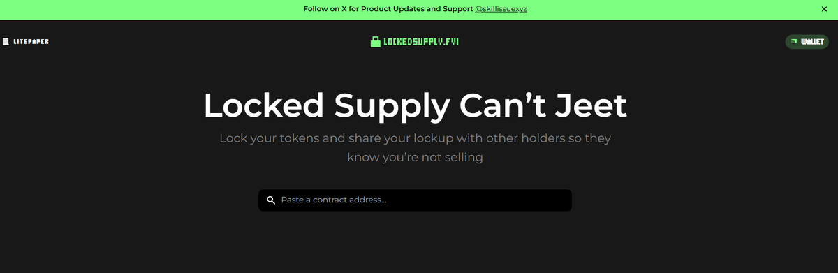 JeetStCapital's tweet photo. Dev has locked his pump fun wallet on https://t.co/qCkR8KlY0k for 1 year. Locked supply can't JEET. We have installed ANTI-JEET tech into our beautiful venture capital firm.

32Vv323euEuHbowP71BkBMviND7X5CqF3Sn5eysMqr1R

Some of our community members have agreed to lock tokens as well. We will be also locking up more than half of our marketing budget. Please stay tuned for more info saars!