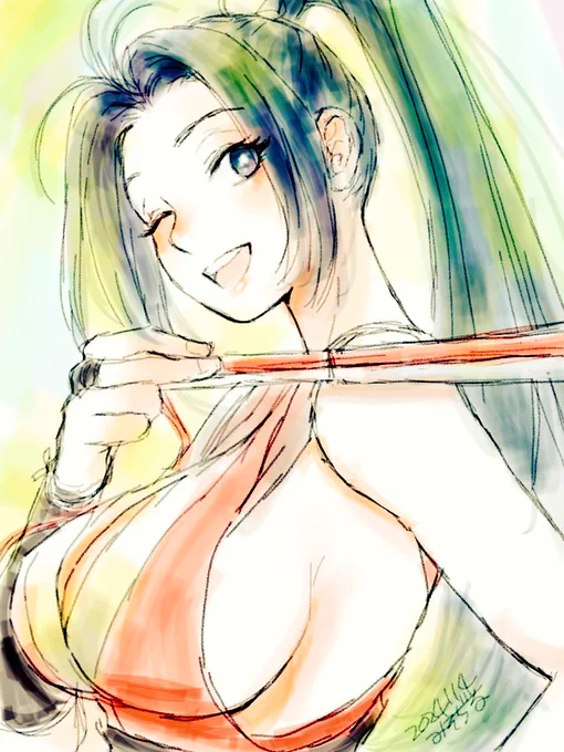 朝の指落書き 