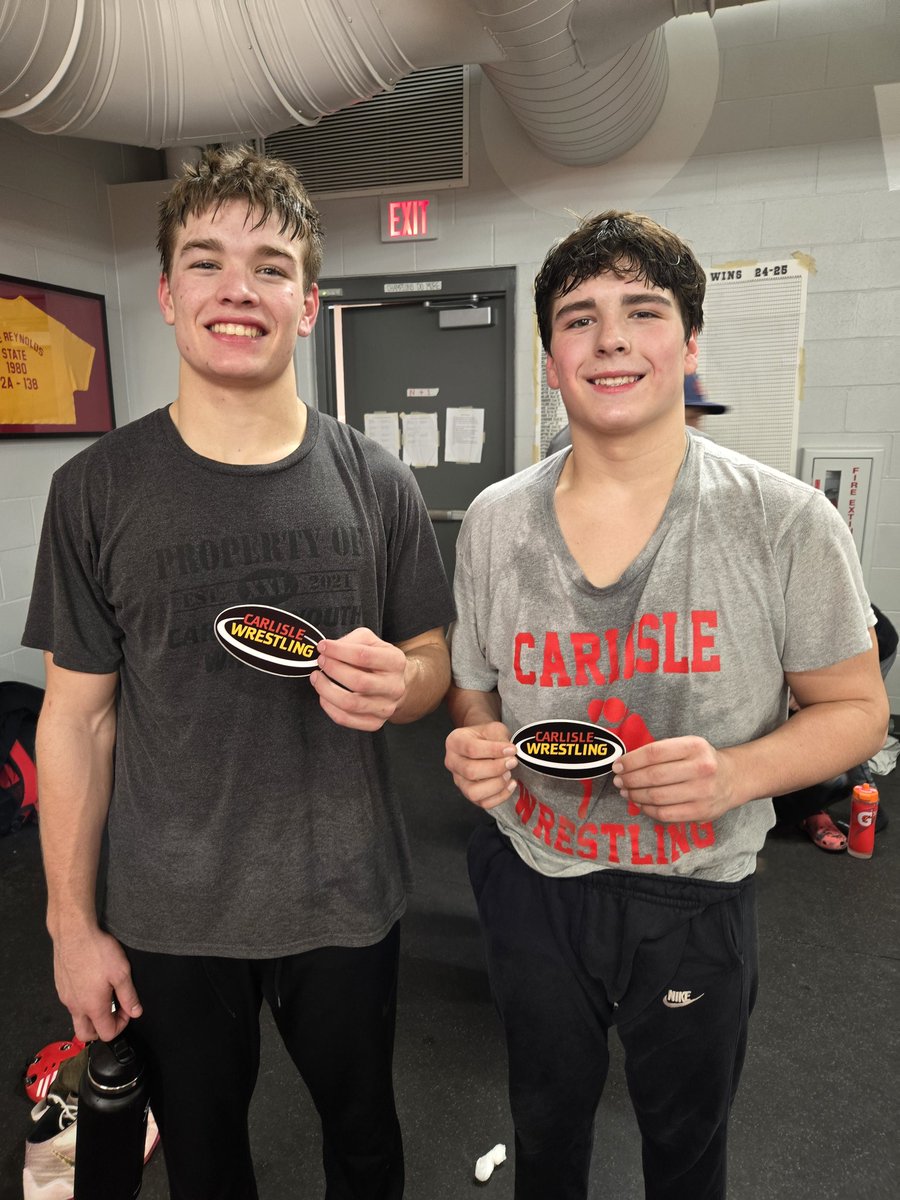 Wrestlers of the week are Noah Noland and Reichen Lopez for their efforts on Saturday in Winterset.  Noland came home with his first tournament title and Lopez came thorough with some tough performances on the backside of the bracket!
 #wildcatlegacy #gocats <a href="/chswildcatpride/">Carlisle Wildcats</a>