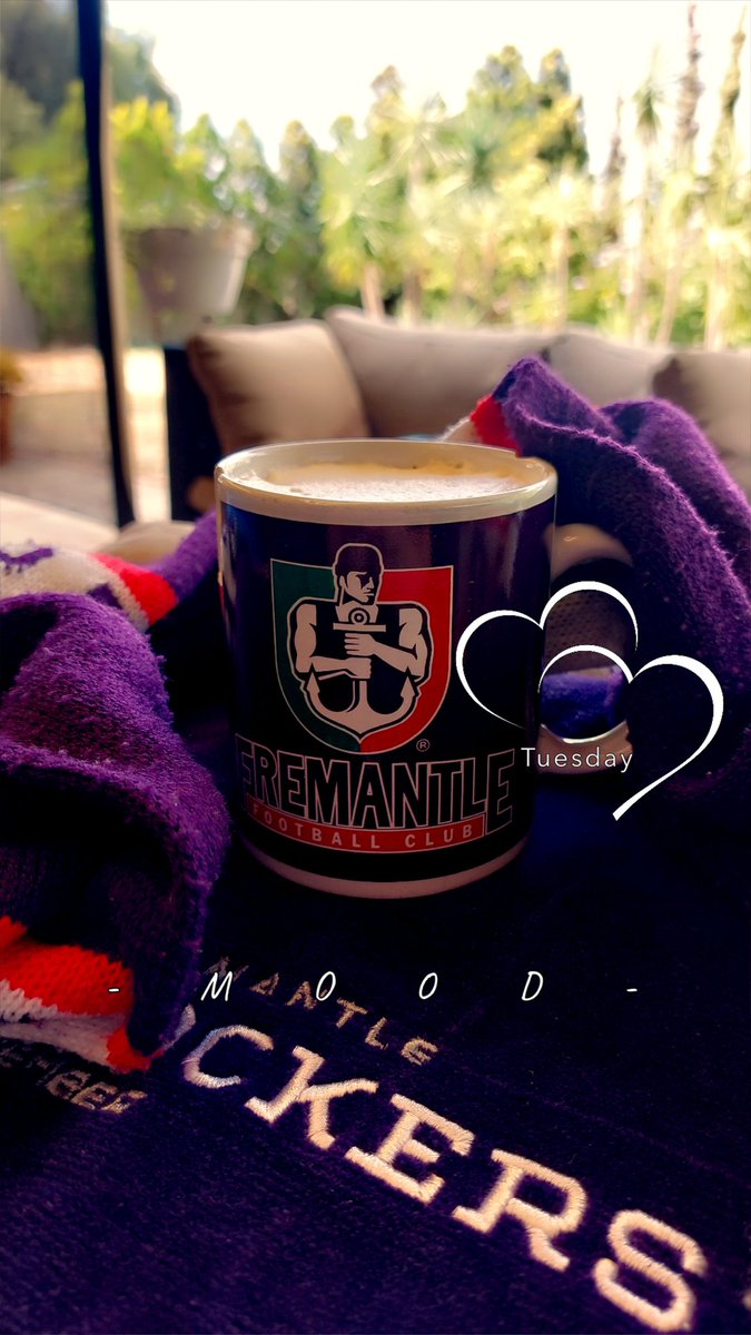 freopics_'s tweet photo. Good Morning, I hope you enjoyed some Freo content yesterday.
Today is officially my last day of leave πͺ
#coffeeneeded #freolove #dockermug https://t.co/TCRRQiZKXI