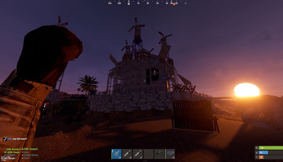 HsmRust's tweet photo. What a Wipe Day on @playvitalrust with HSM. Excited for the next couple days.                                                                              

@playrust @Jager4321 https://t.co/QhdnhQyyAI