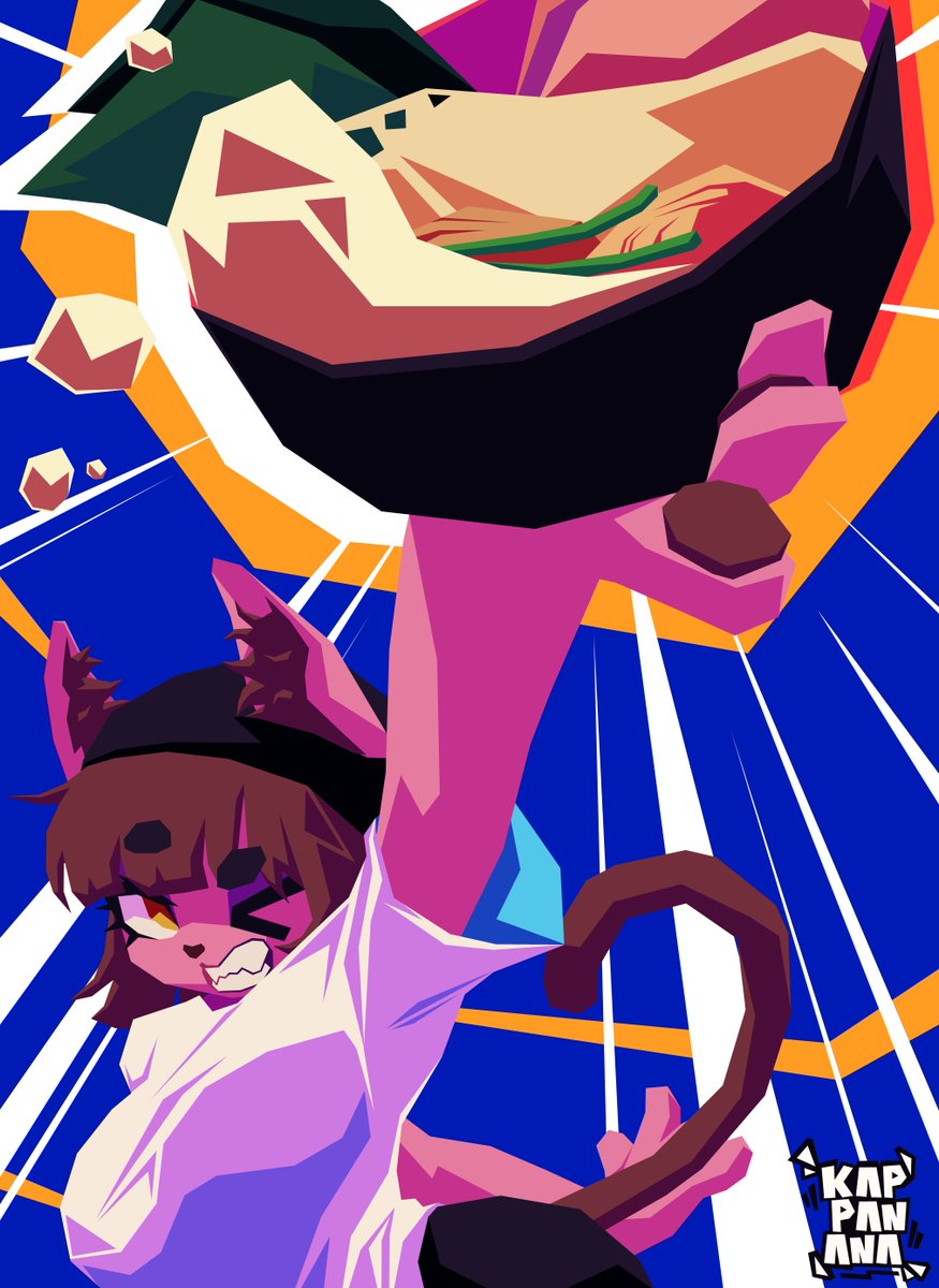 Midnight ramen =w= ✨🍜
#doodle #noodle #furryartwork