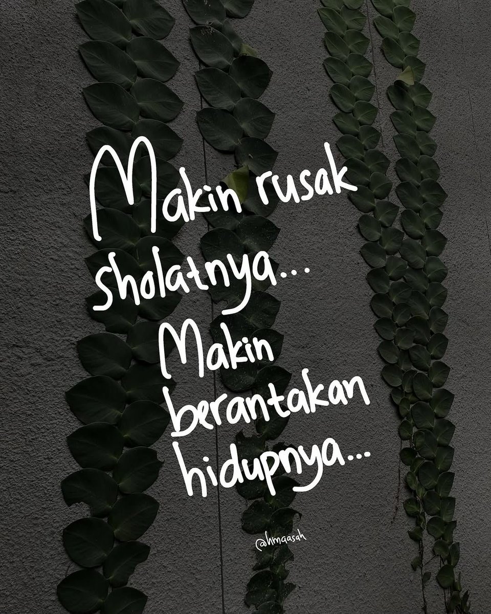 icannn___'s tweet image. Makin rusak sholatnya, semakin berantakan hidupnya.

A Thread