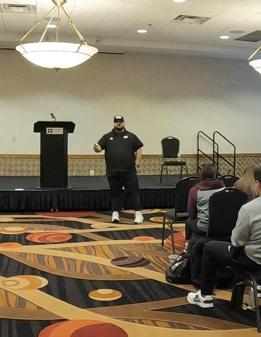 ArHSFCA's tweet photo. Thankful for @FullCountjj @JoelWorthington @jtjones00  for presenting great information to our coaches. Thank you Mike Love and Mike Adams for coming for rules, POE, and DP/Flex information.
#ARSB2025 https://t.co/CY4hiGUKjN