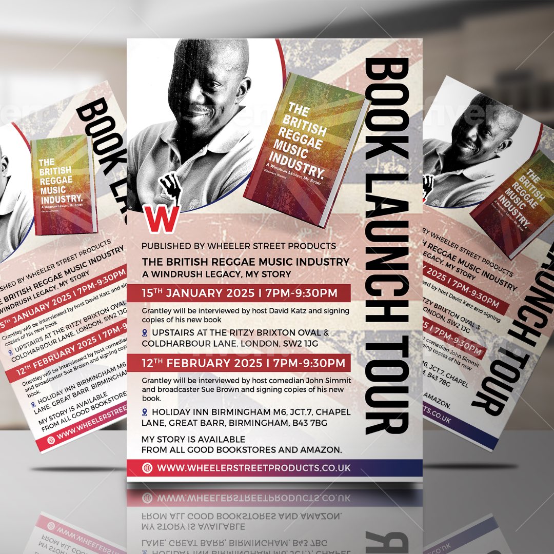 Join me for two memorable evenings of stories, music, and celebration:

📍 London – Wednesday 15th January 2025 at @upstairsritzy
 
Both events run from 7:00PM to 9:30PM and I will be interviewed by @dubmealways in London. 
 
🎟 RSVP now via my website wheelerstreetproducts.co.uk