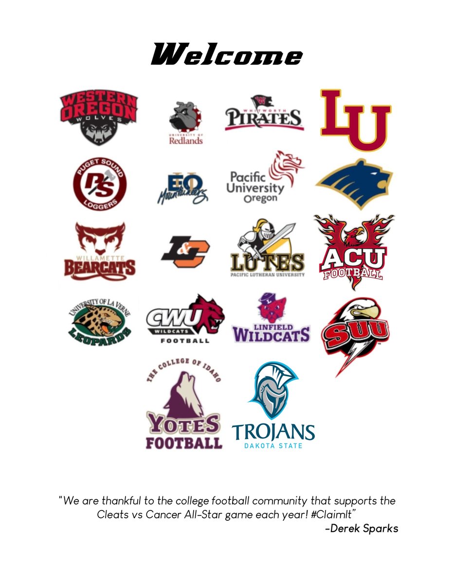 CLEATS V CANCER H.S. FOOTBALL ALL-STAR GAME (@cleatsv) on Twitter photo OFFERS happen every year during Cleats vs Cancer, on & off the field! College coaches in attendance & in contact w/us about player info. Can't wait to see the All-Star talent! Tickets at cleatsvscancer.com. <a href="/ChrisEgan5/">Chris Egan King-5 TV</a> <a href="/Paul4KOMOnews/">Paul KOMO news</a> <a href="/SBLiveWA/">Washington High School On SI</a> <a href="/BrandonHuffman/">Brandon Huffman</a> OFFERS happen every year during Cleats vs Cancer, on & off the field! College coaches in attendance & in contact w/us about player info. Can't wait to see the All-Star talent! Tickets at cleatsvscancer.com. <a href="/ChrisEgan5/">Chris Egan King-5 TV</a> <a href="/Paul4KOMOnews/">Paul KOMO news</a> <a href="/SBLiveWA/">Washington High School On SI</a> <a href="/BrandonHuffman/">Brandon Huffman</a>