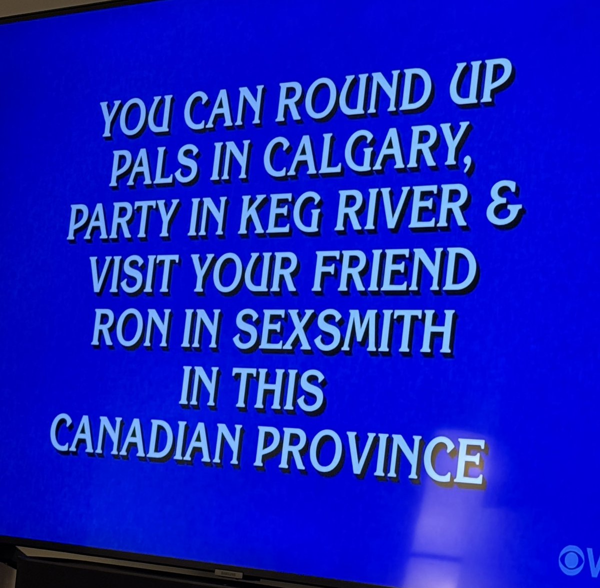 Ken Kelley (@kenmonoxide) on Twitter photo Did you see this on <a href="/Jeopardy/">Jeopardy!</a> tonight @RonSexsmith ? Did you see this on <a href="/Jeopardy/">Jeopardy!</a> tonight @RonSexsmith ?