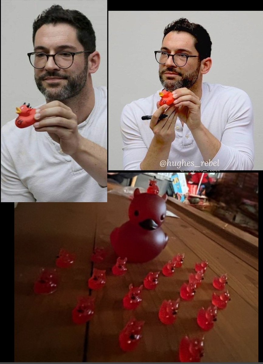 hughes_rebel's tweet photo. #TomEllis #NationalRubbyDuckyDay all the imposter rubber #DevilDucks my daughter gave me for #Christmas. The big one is glass and really pretty in the light https://t.co/xxPKs4ZqAt