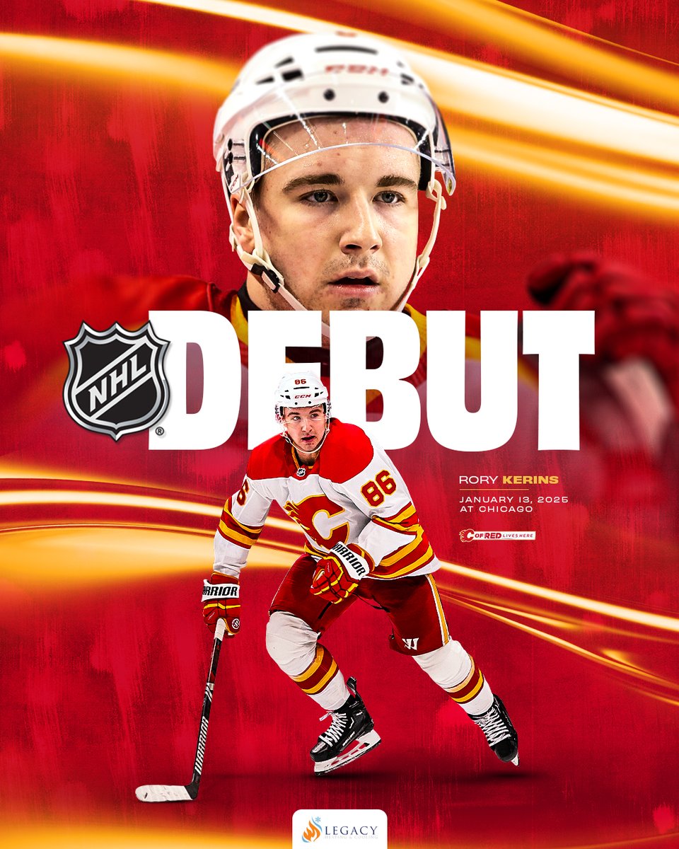 NHLFlames's tweet photo. Welcome to the show, Rory!

#Flames | @LegacyHCYeg https://t.co/r73u9pAxLl